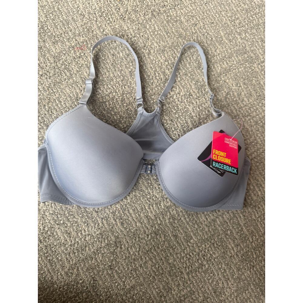 Sofra lilac purple NWT racer back‎ front closure bra 40C